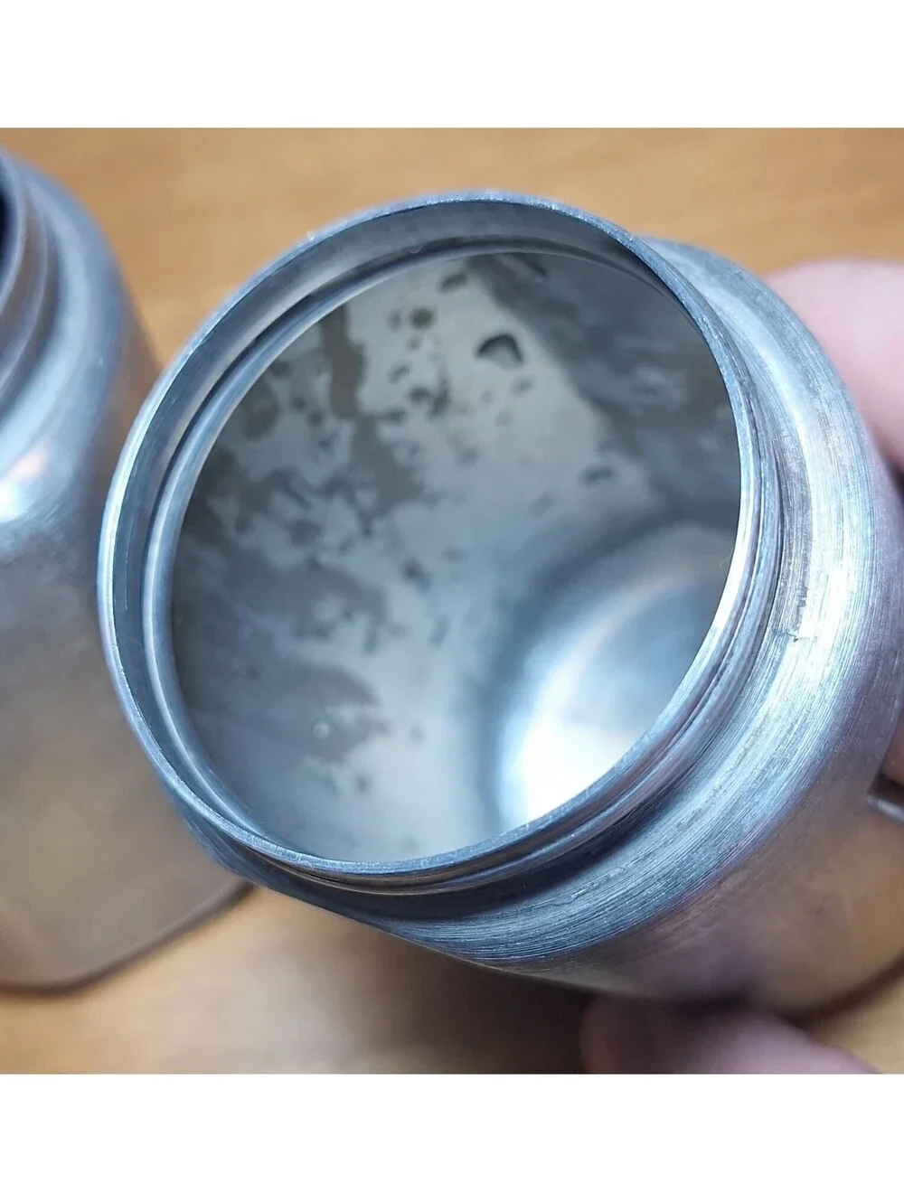 VTG MCM Kromex Spun Salt/Pepper Shakers Aluminum Spice Containers 3.75
